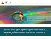 Tablet Screenshot of prismeconomics.com